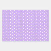 紫色のパステル色のイースターエッグ3セット ラッピングペーパーシート (正面3)