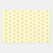 紫色のパステル色のイースターエッグ3セット ラッピングペーパーシート (正面2)