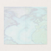 紫色のパスポートの名刺 名刺 (内部フラット)