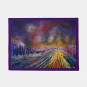 紫色のパス ドアマット (正面)