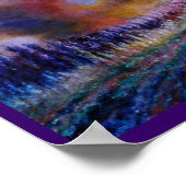 紫色のパス ポスター (角)