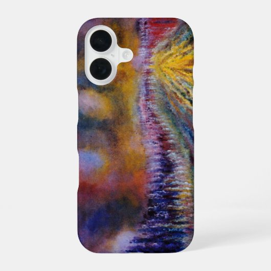 紫色のパス iPhone 16ケース (裏面)