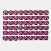 紫色のパターン キッチンタオル (横)