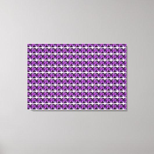 紫色のパターン キャンバスプリント (正面)