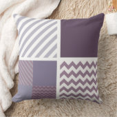 紫色のパターン クッション (ブランケット)