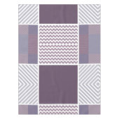 紫色のパターン テーブルクロス (正面)