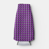 紫色のパターン ボトルクーラー (正面)