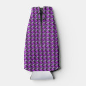 紫色のパターン ボトルクーラー (裏面)