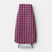 紫色のパターン ボトルクーラー (正面)