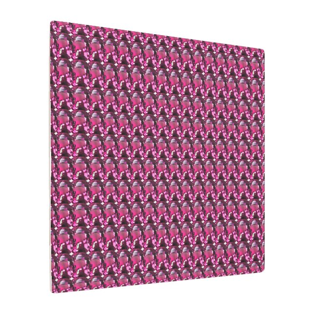 紫色のパターン メタルプリント (アングル)