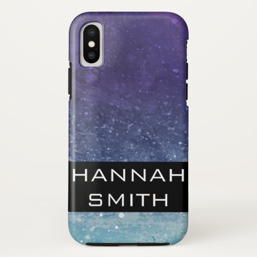 紫色のパターン/ヴィンテージ Case-Mate iPhoneケース (裏面)