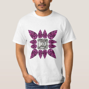 紫色のパターン Tシャツ