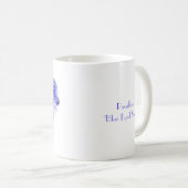 紫色のパッションフラワーコーヒーマグ コーヒーマグカップ (正面右)