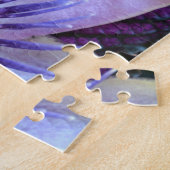 紫色のパッションフラワー写真植物学 ジグソーパズル (側面)