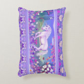 紫色のパラダイスアクセント枕 アクセントクッション (正面(垂直))