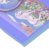 紫色のパラダイステーブルクロス ショートテーブルランナー (コーナー)