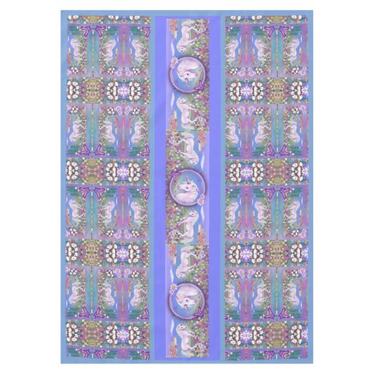 紫色のパラダイステーブルクロス テーブルクロス (正面)