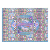 紫色のパラダイステーブルクロス テーブルクロス (正面(横))