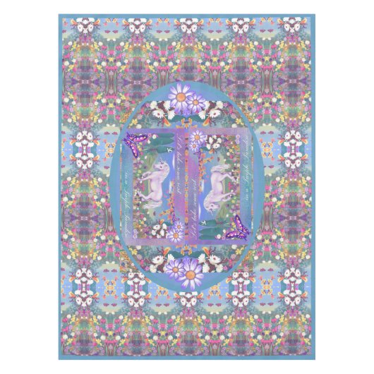 紫色のパラダイステーブルクロス テーブルクロス (正面)