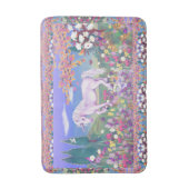 紫色のパラダイスバスマット バスマット (正面縦)