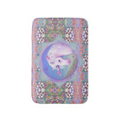 紫色のパラダイスバスマット バスマット (正面縦)