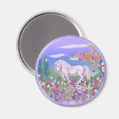 紫色のパラダイスマグネット マグネット (正面/裏面)