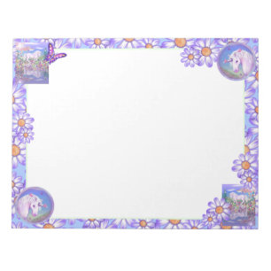 紫色のパラダイスメモ帳 ノートパッド