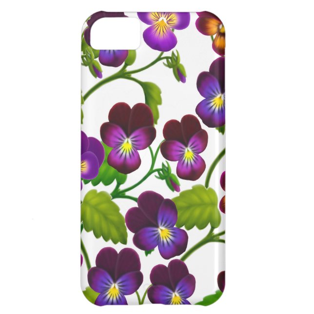 紫色のパンジーの庭によってはiPhone 5の箱が開花します Case-Mate iPhoneケース (裏面)