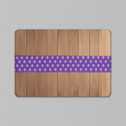 紫色のパンジーの花の継ぎ目のないパターン ロングテーブルランナー