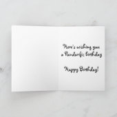 紫色のパンダ カード (内部)