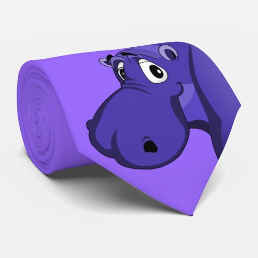 紫色のヒッポタイ ネクタイ (ロール)