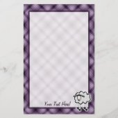 紫色のヒツジ 便箋 (正面)