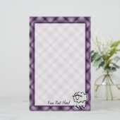 紫色のヒツジ 便箋 (スタンド正面)