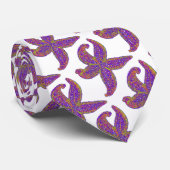 紫色のヒトデのサンダー_コーブ任意の色 ネクタイ (ロール)
