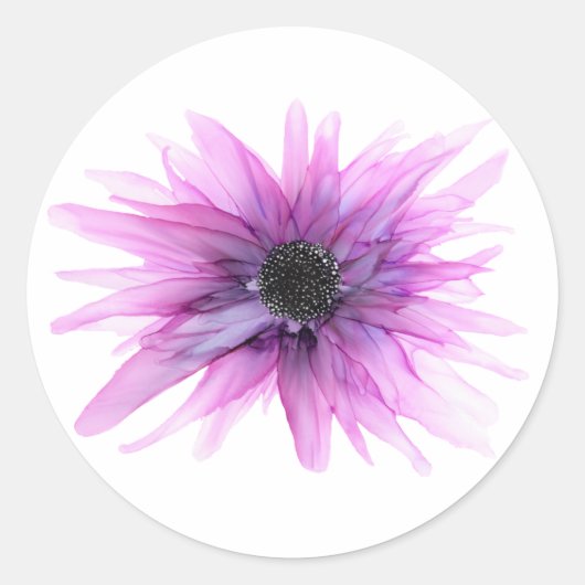 紫色のヒマシ – すべての形のステッカー –  ラウンドシール (正面)