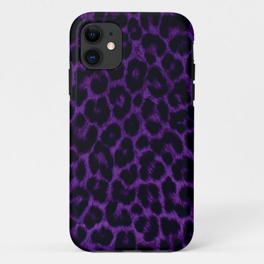 紫色のヒョウのプリントのiPhone 5の箱 Case-Mate iPhoneケース (裏面)