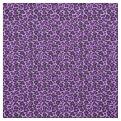 紫色のヒョウ柄 ファブリック (見本)