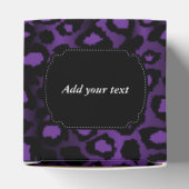 紫色のヒョウ柄 フェイバーボックス (上部)