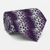 紫色のヒョウ ネクタイ (ロール)