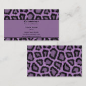 紫色のヒョウ 名刺 (正面/裏面)