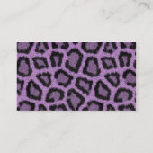 紫色のヒョウ 名刺 (裏面)