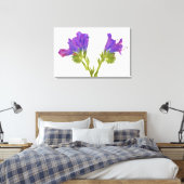 紫色のビパーブグロス(平皮外膜) キャンバスプリント (インサイチュ (寝室))