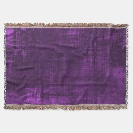 紫色のビロード模様 スローブランケット (正面)