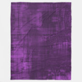 紫色のビロード模様 フリースブランケット (正面)