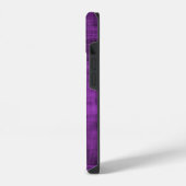 紫色のビロード模様 iPhoneケース (左側面)
