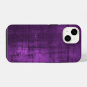 紫色のビロード模様 iPhoneケース (裏面横)
