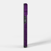 紫色のビロード模様 iPhoneケース (右側面)