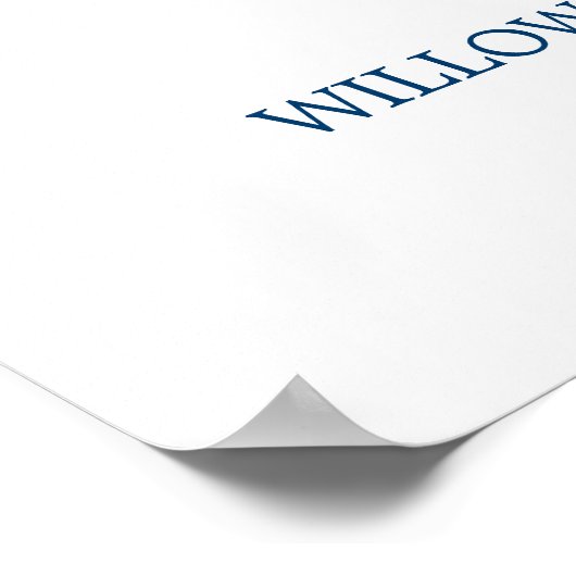 紫色のピンクと青の花のブライダルシャワーへようこそ ポスター (角)