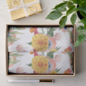 紫色のピンクと黄色の花 薄葉紙 (ギフト)