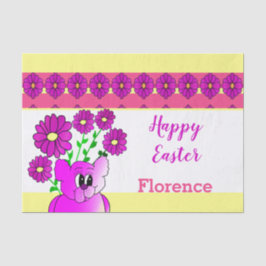 紫色のピンクと黄色 薄葉紙